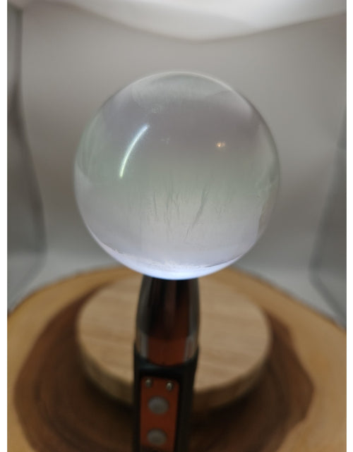 Load image into Gallery viewer, 1.17lb Natural Rainbow Fluorite Quartz Crystal Sphere Ball Polished
