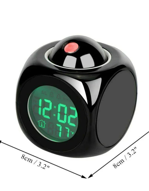 Load image into Gallery viewer, LED Projection Alarm Clock Digital LCD Display Voice Talking Weather Snooze USB
