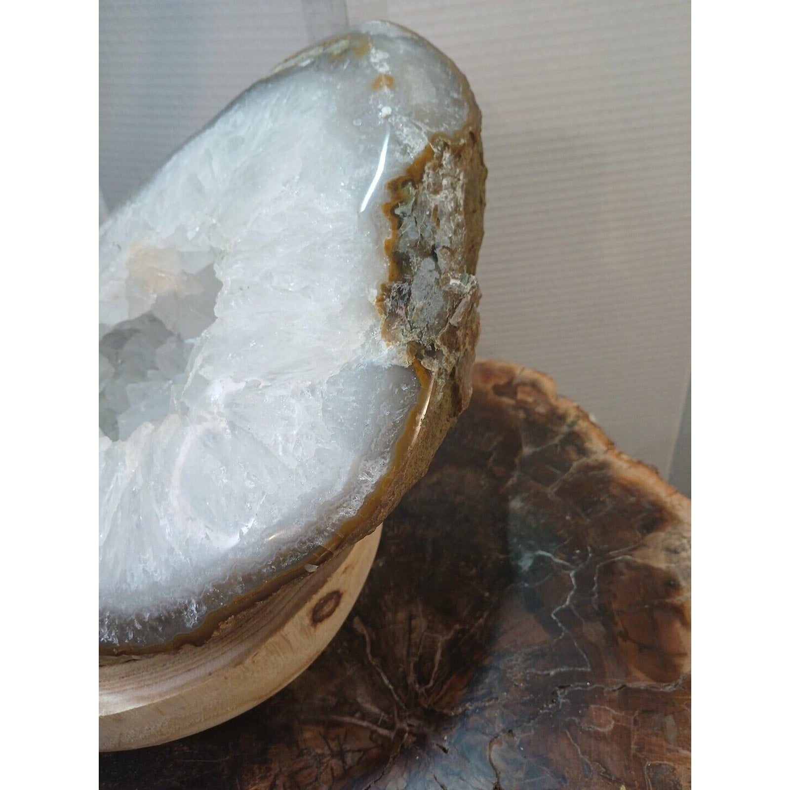 19.3LB Natural Agate geode Quartz Crystal Mineral specimen healing