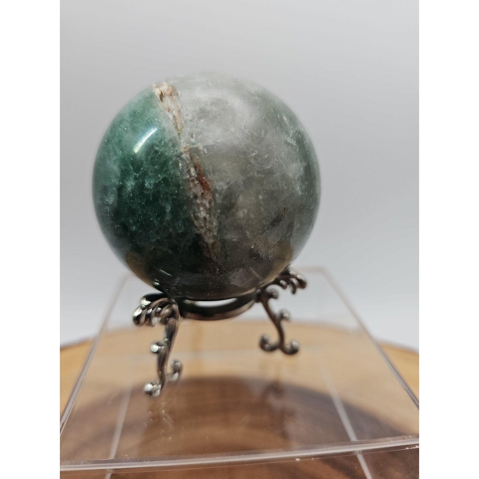 Green Strawberry Quartz 62mm .73lb W/stand