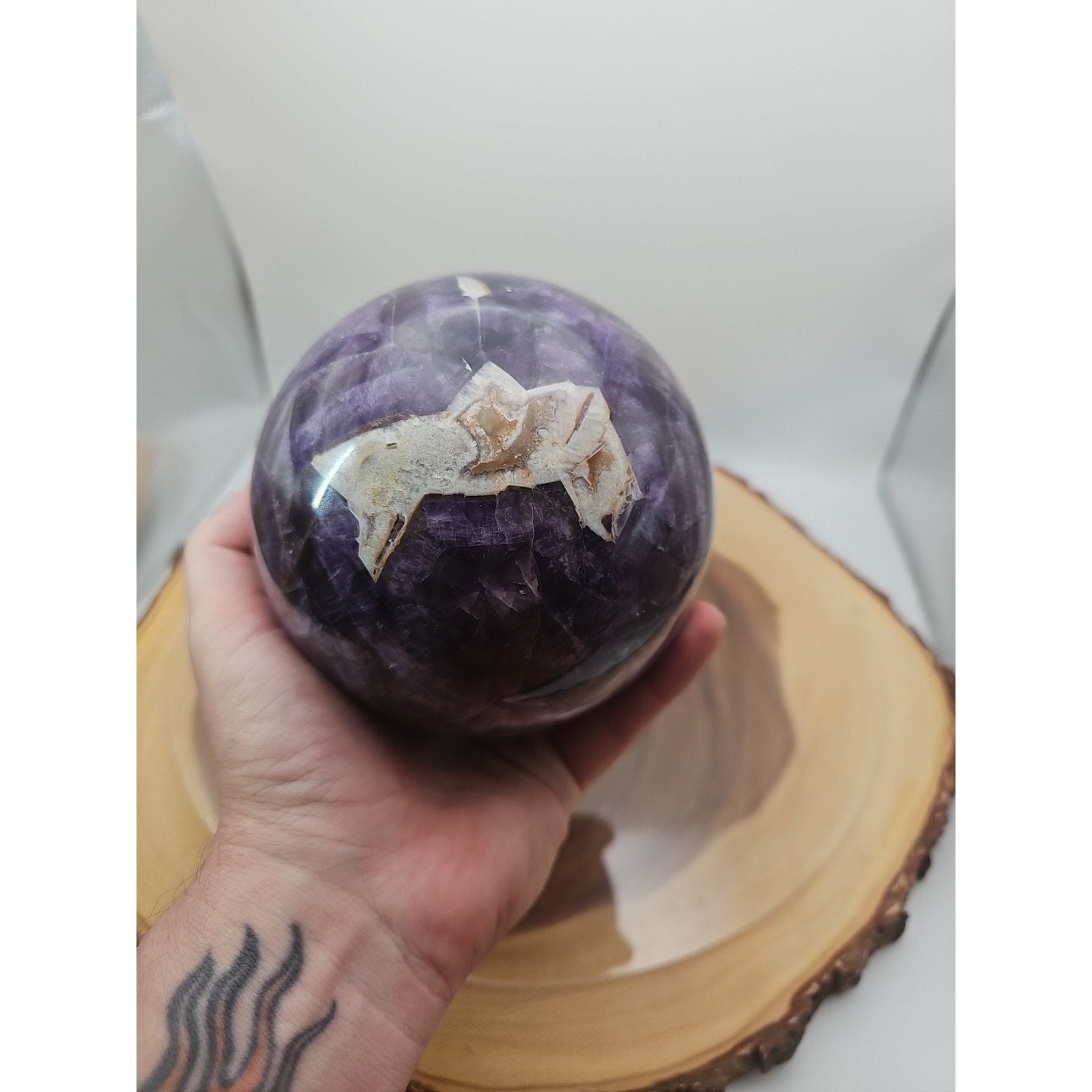 5.6LB Natural Dream Amethyst Sphere Quartz Crystal Ball
