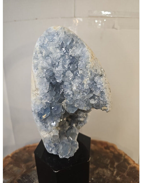 Load image into Gallery viewer, 4.90lbs Natural Baby Blue Celestite Quartz Crystal Geode Cluster Points Brazil
