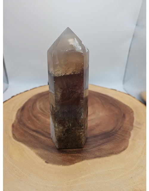 Load image into Gallery viewer, 1.95lb Fluorite Quartz Crystal Point W/Stand
