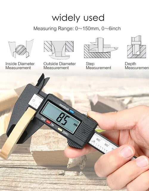 Load image into Gallery viewer, 6&quot; 150mm Digital Caliper Micrometer LCD Gauge Vernier Electronic Measuring Ruler
