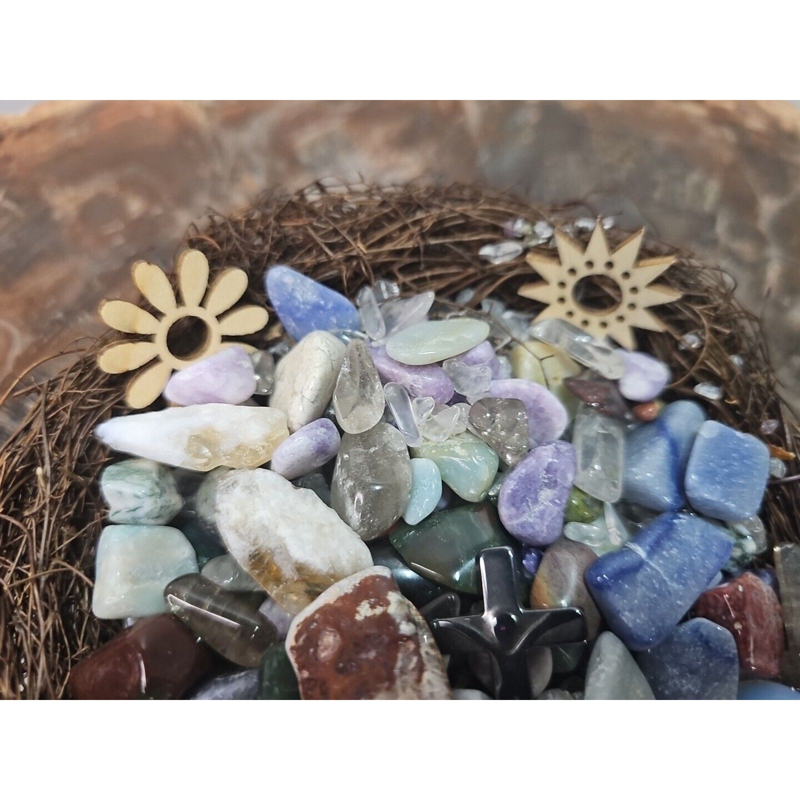 Tumbled Stones In Birds Nest 400g