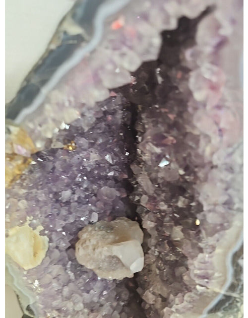 Load image into Gallery viewer, 31.42LBNatural amethyst geode quartz cluster crystal specimen healing +stand
