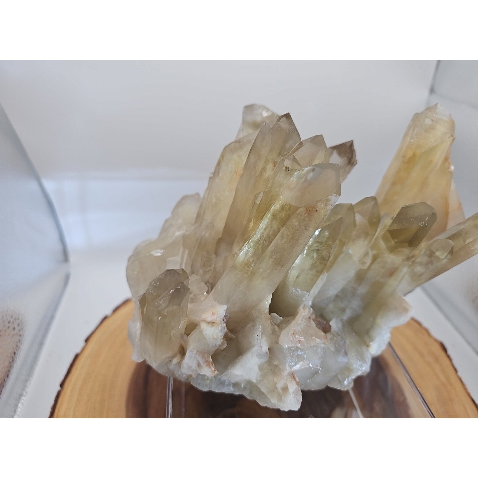 4.2LB Natural citrine cluster mineral specimen quartz crystal restoration-