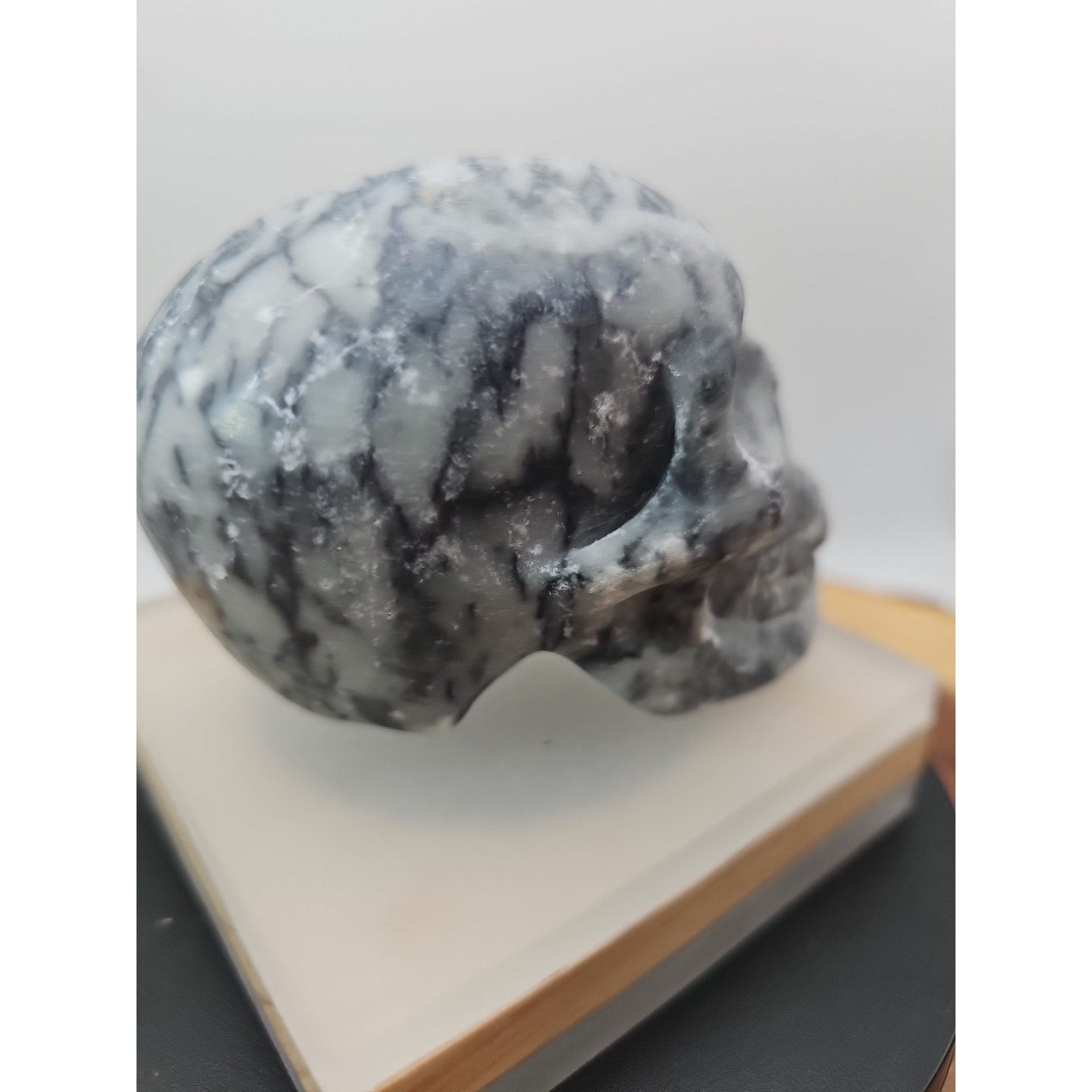 1.20lb Natural Jasper Calcite Skulls Crystal Carving Mixed Stones Healing