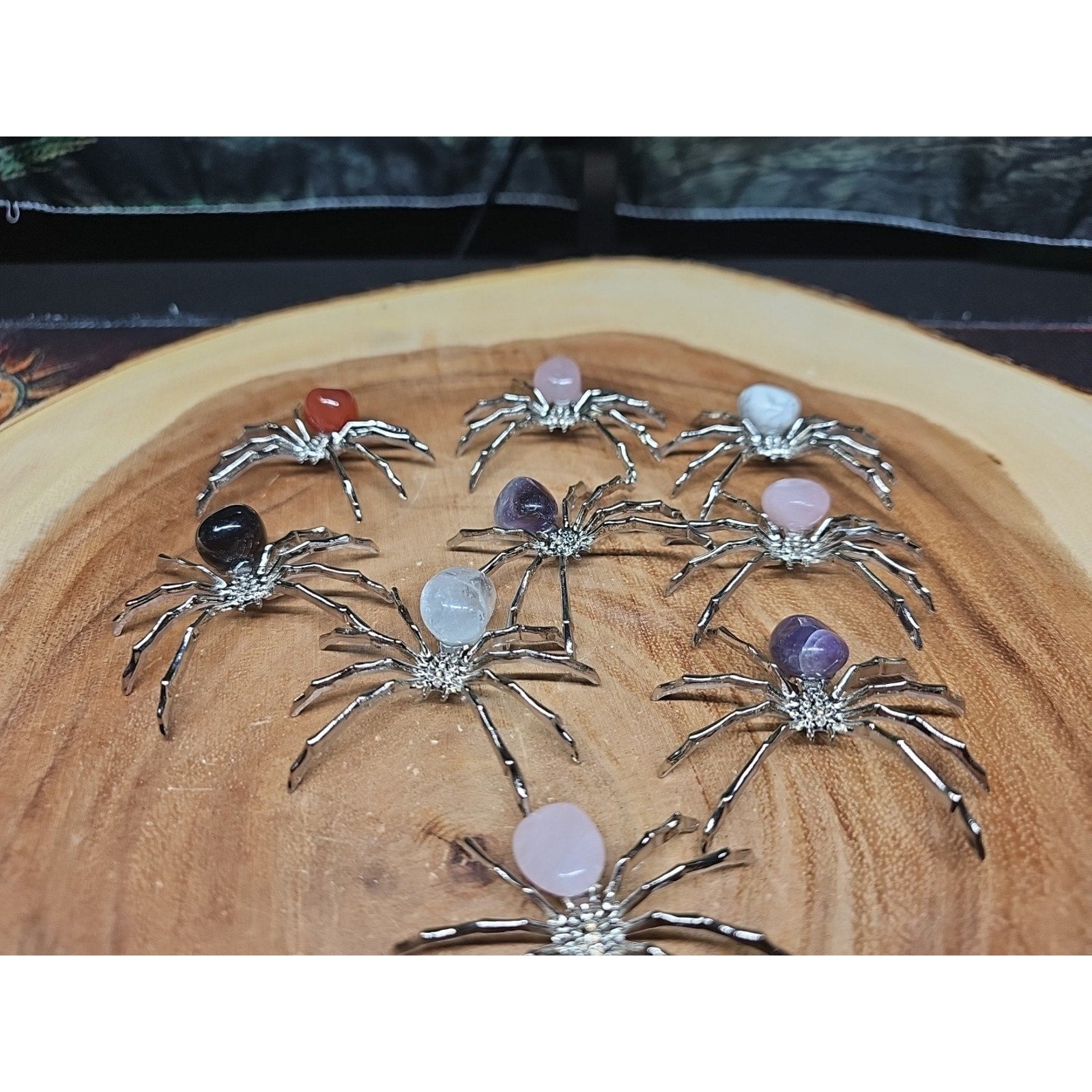 1 Spider Crystal Ramdom Crystal Stone