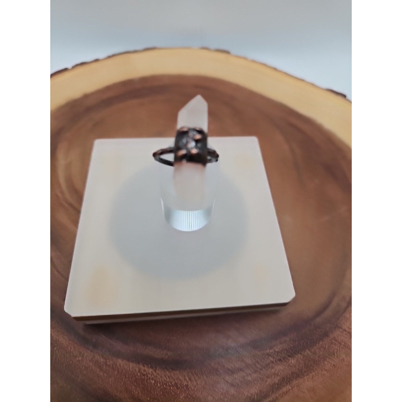 Adjustable Quartz Crystal Ring