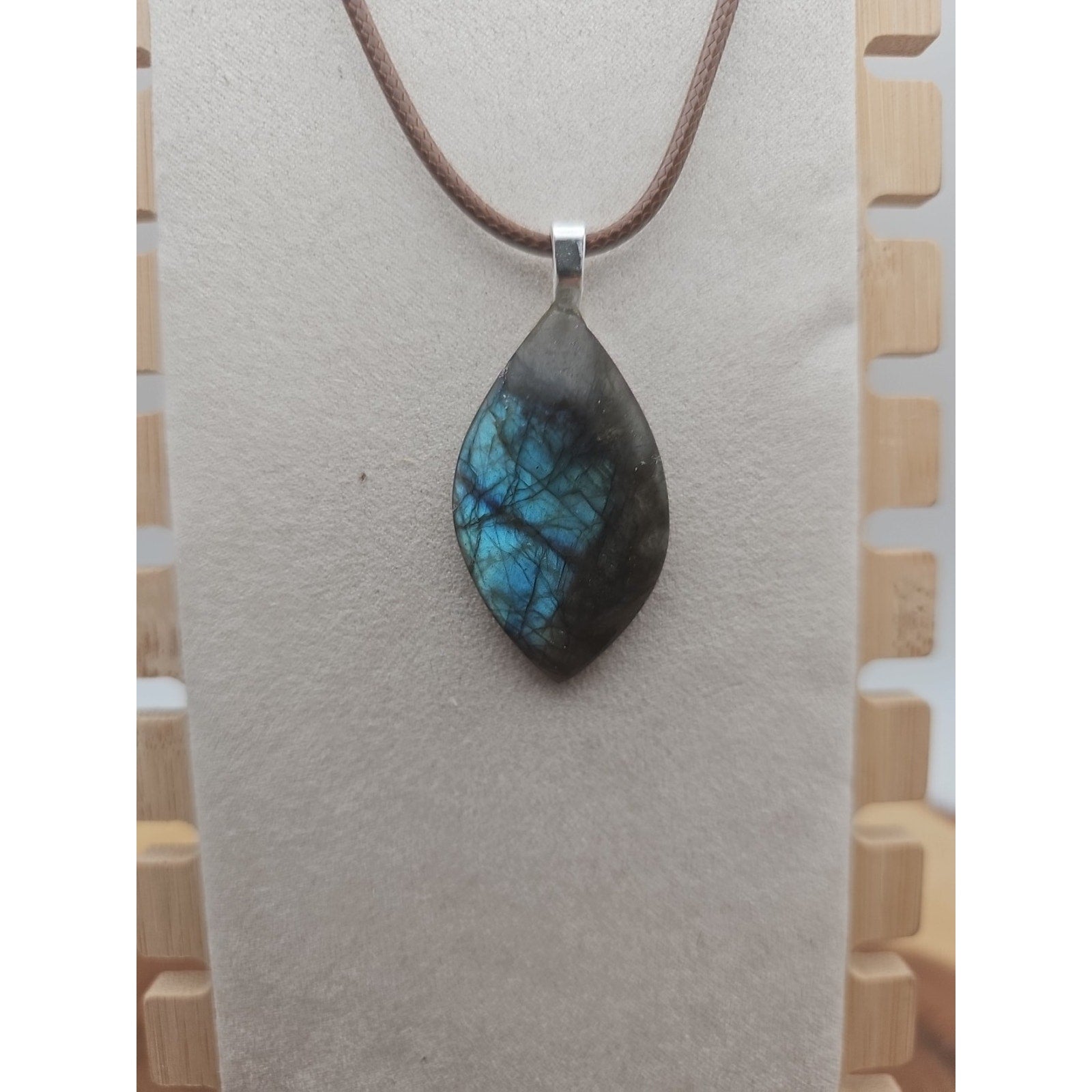 Labradorite Crystal Pendant 1 Each