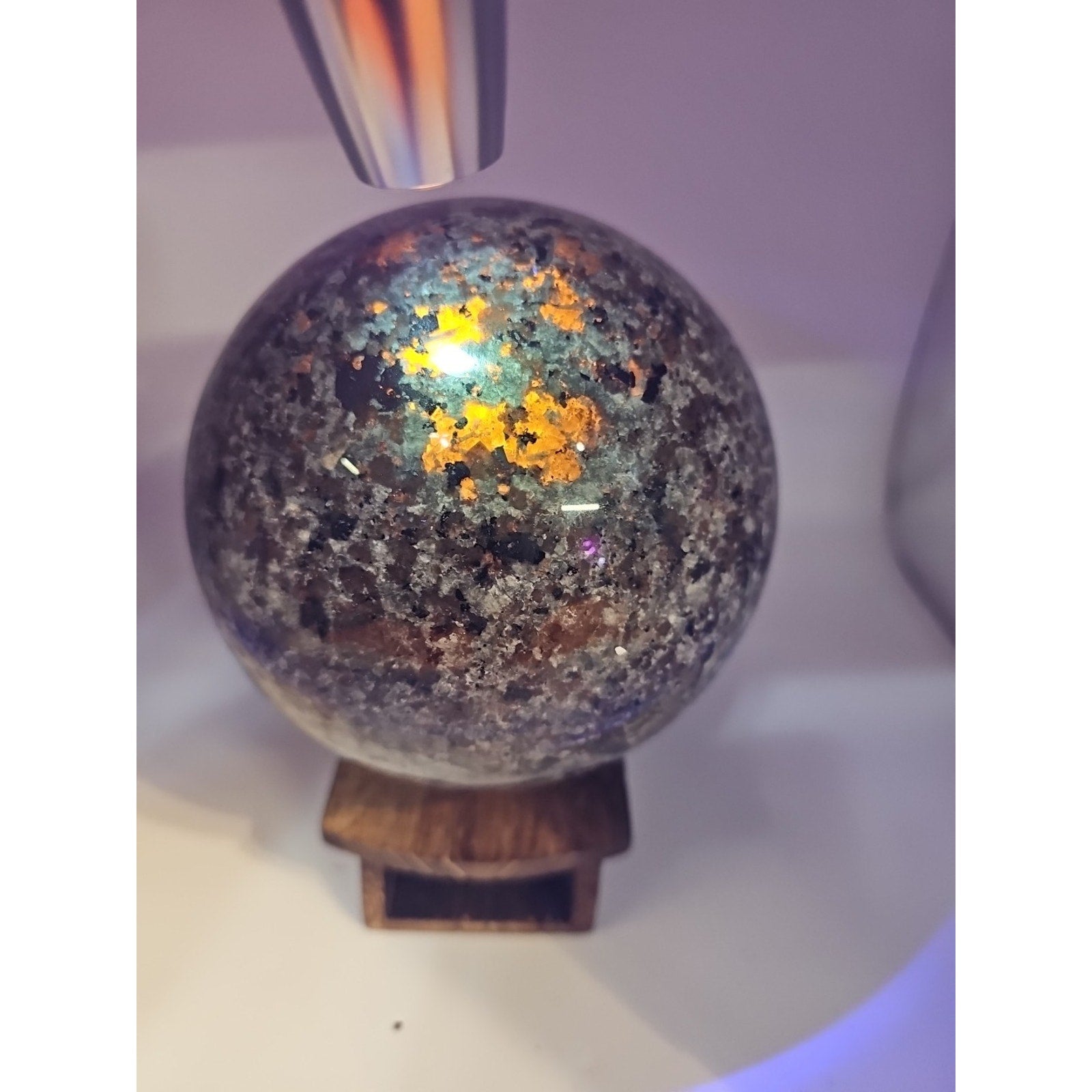 6.71LB Natural Volcano Quartz Sphere Crystal Ball Healing