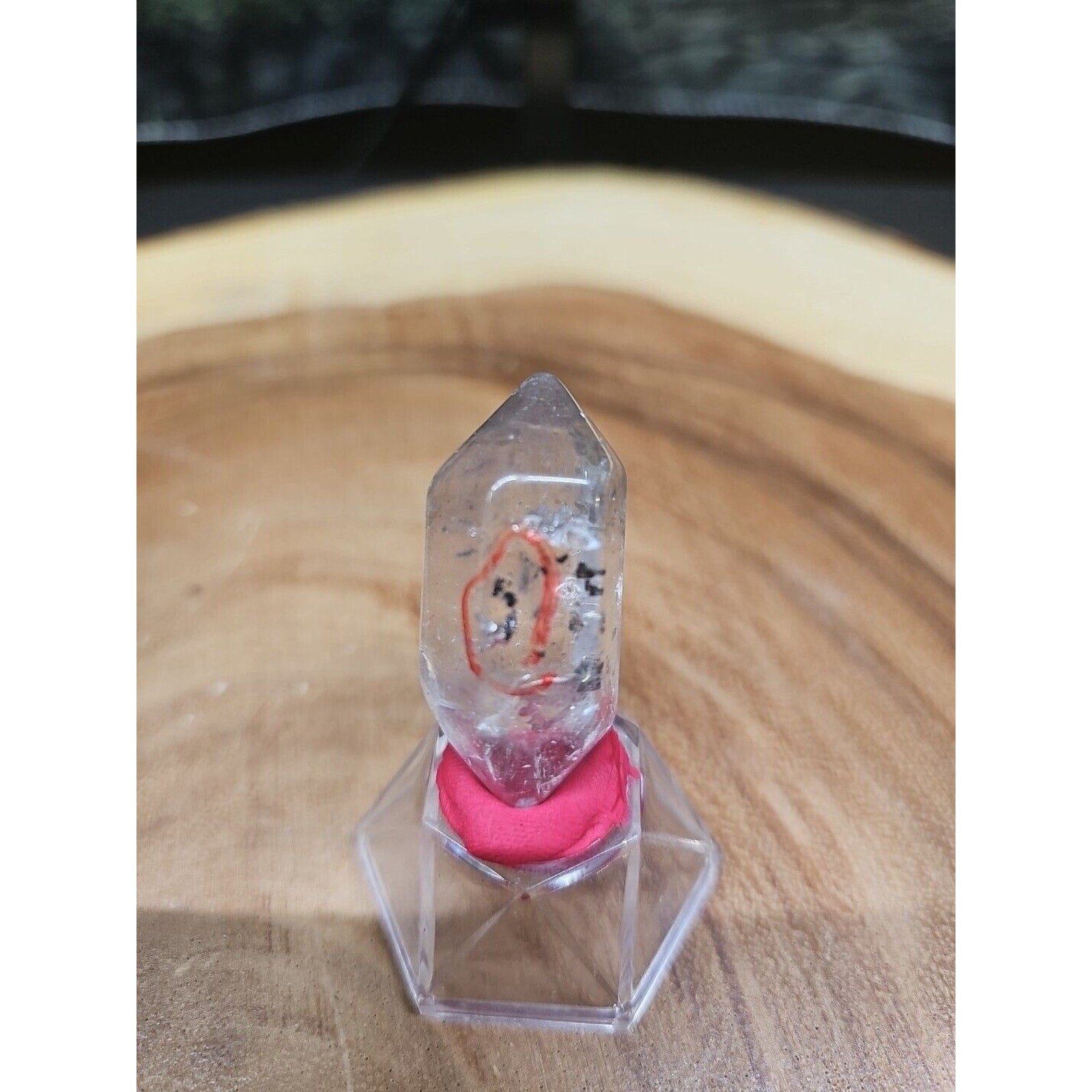 Quartz Crystal Point W/stand 19grams
