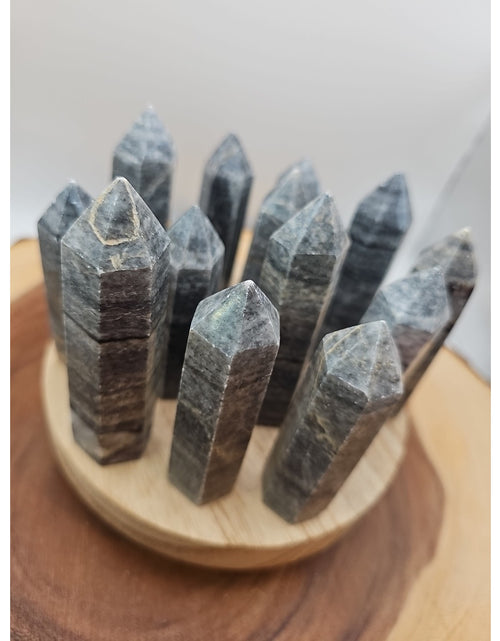 Load image into Gallery viewer, Silver Crazy Lace Towers Set Of 3pcs 3in Tall Avg
