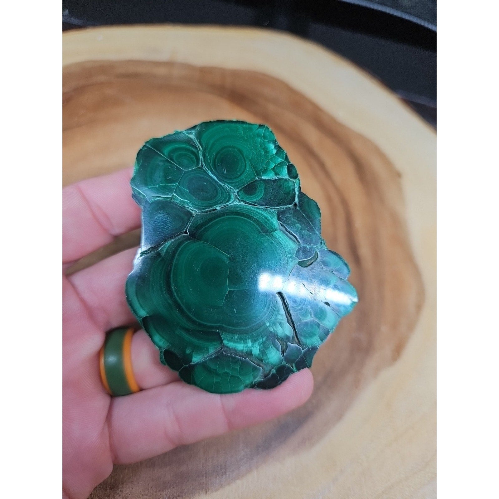 Malachite Slice 107g