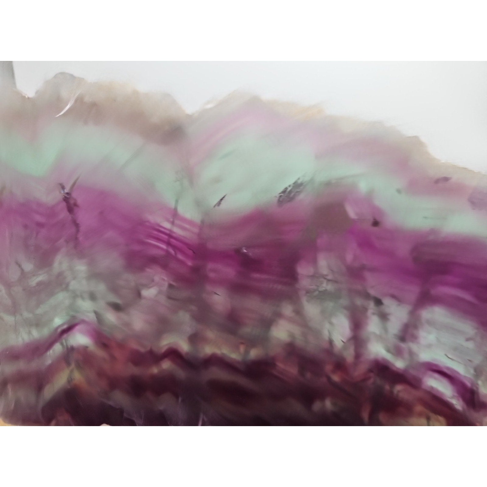 5.7LB Natural color fluorite section quartz crystalsheetlarge mineralgemstone-