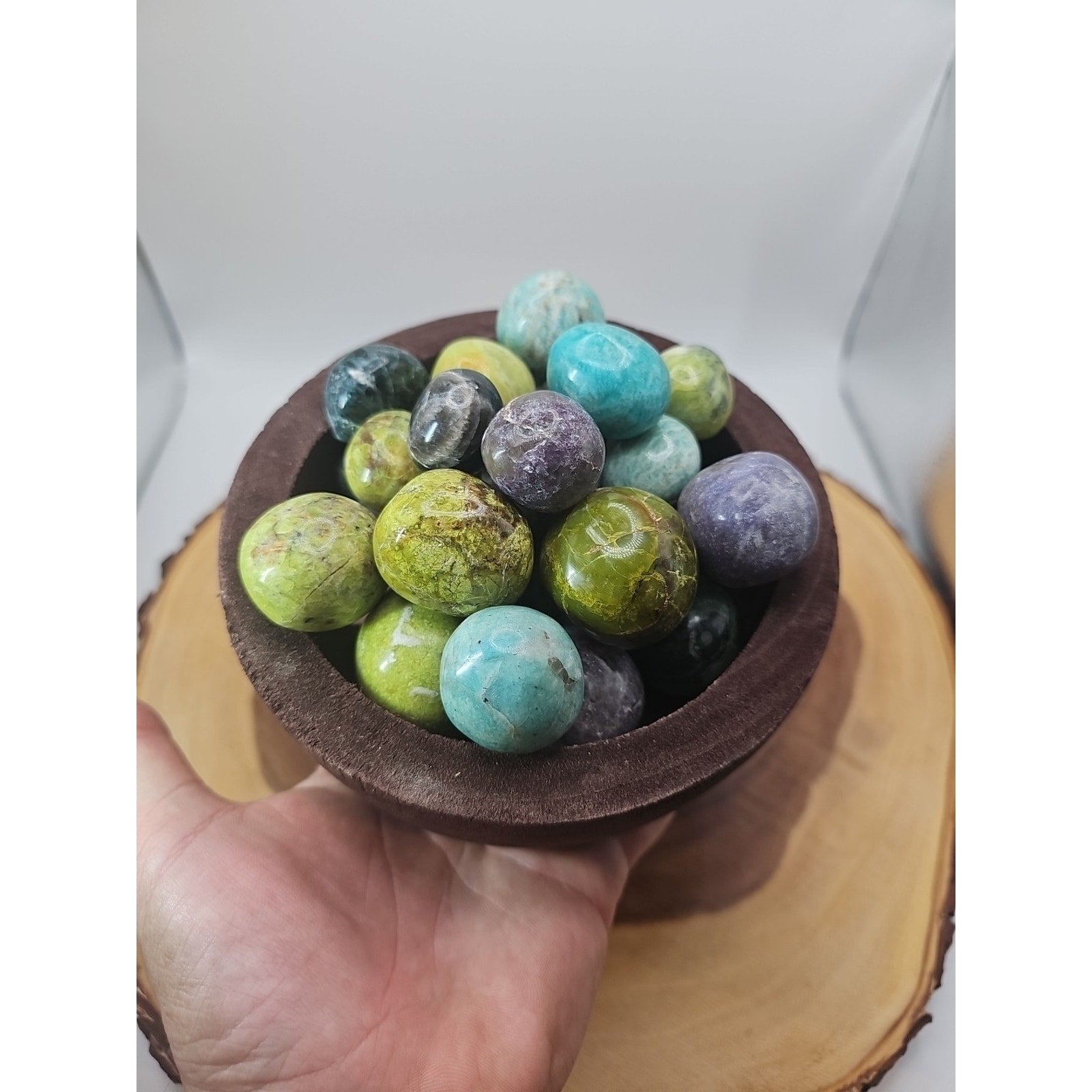 Ocean Jasper Spheres In Bowl 2lbs Of Stones