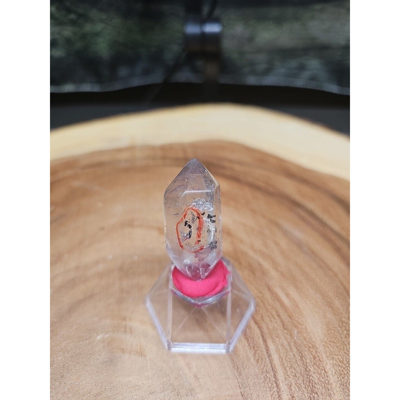 Quartz Crystal Point W/stand 19grams