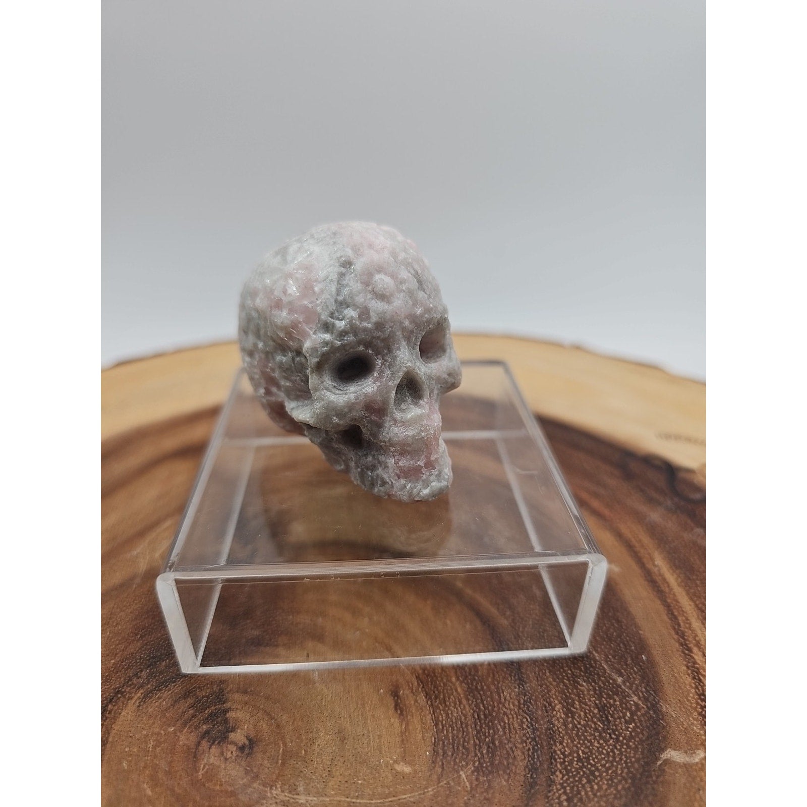 Pink Opal &Fluorite Skulls. .60lb 49mm