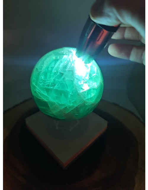 Load image into Gallery viewer, 2.84Natural Rainbow Fluorite Quartz Crystal Sphere Ball Polished Healing
