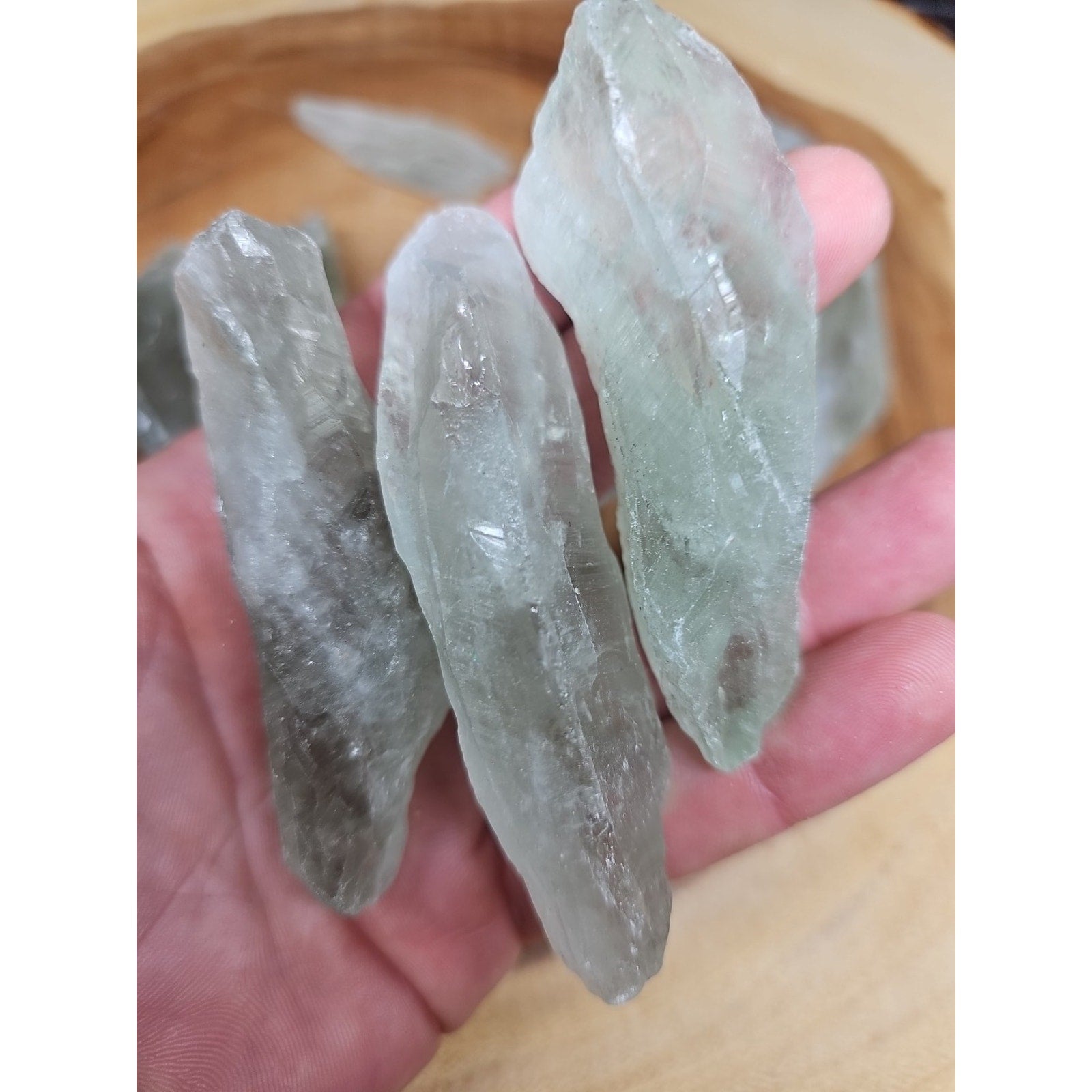 Wholesale Lot 1 Lb Prasiolite Green Amethyst Raw Crystal Healing Energy