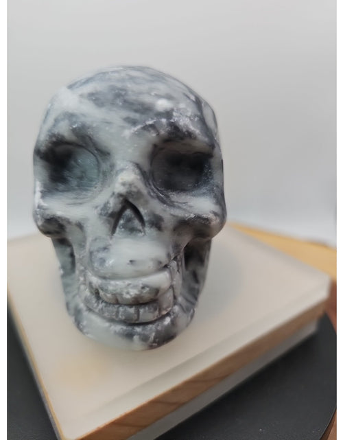 Load image into Gallery viewer, 1.20lb Natural Jasper Calcite Skulls Crystal Carving Mixed Stones Healing
