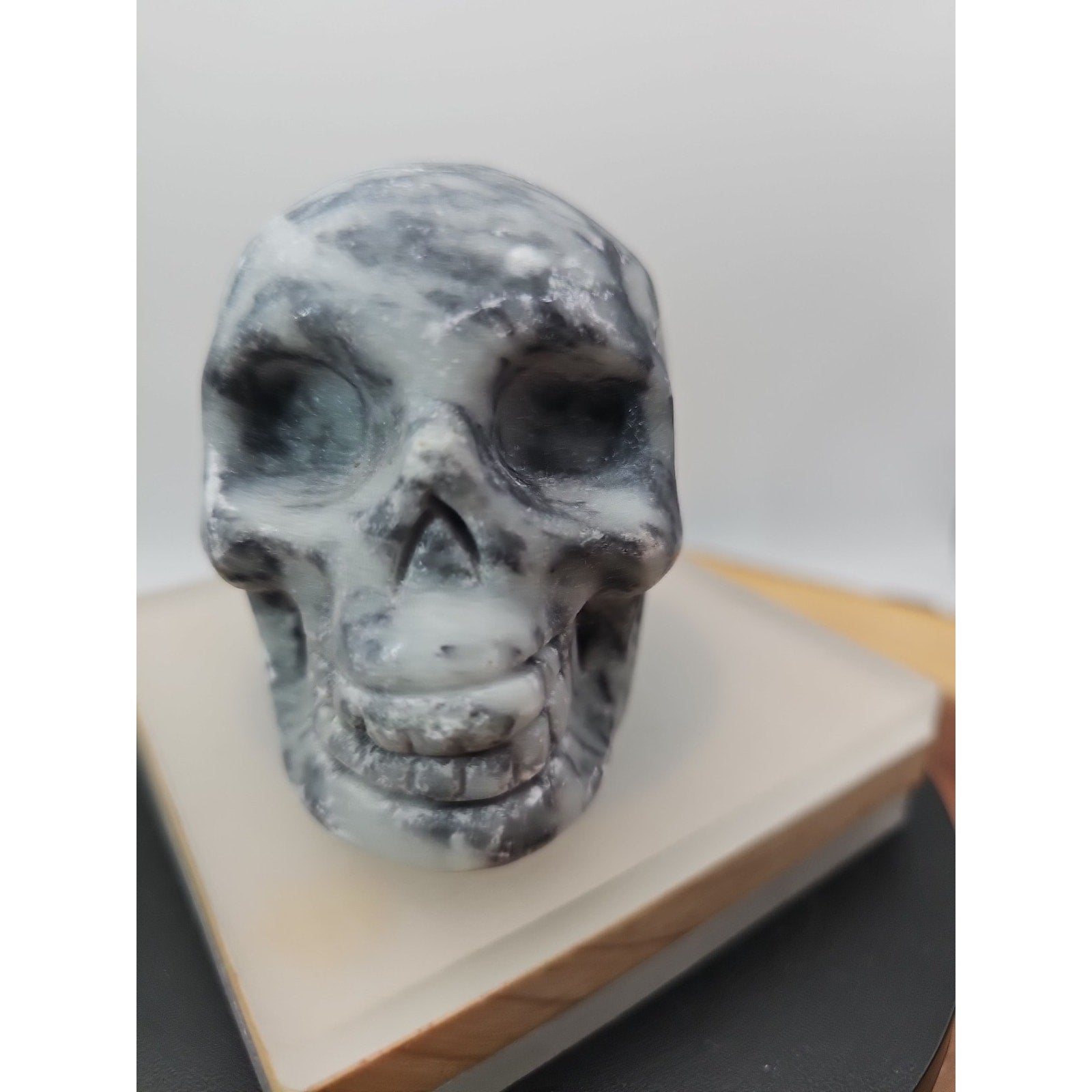 1.20lb Natural Jasper Calcite Skulls Crystal Carving Mixed Stones Healing
