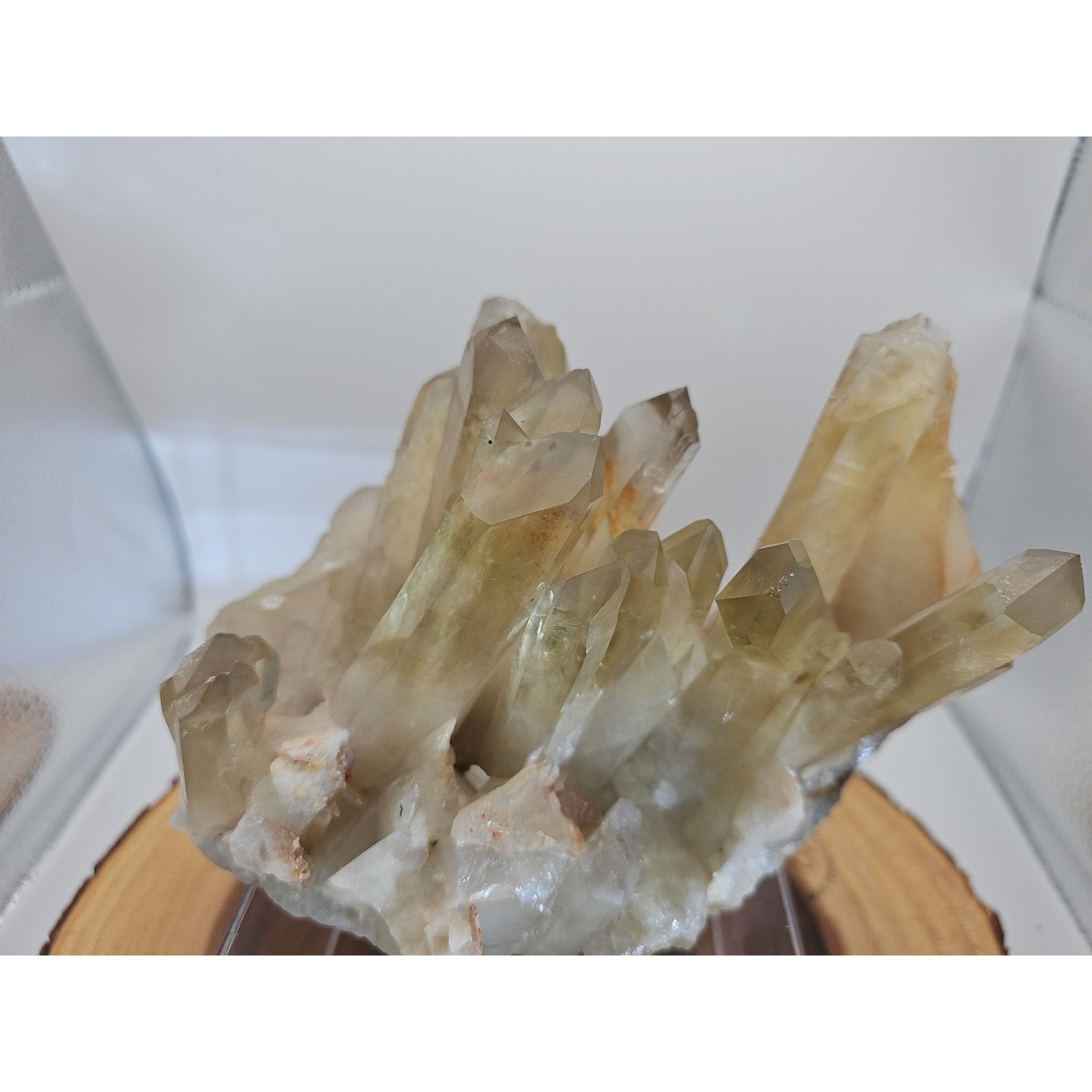 4.2LB Natural citrine cluster mineral specimen quartz crystal restoration-