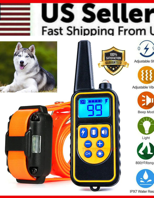 Load image into Gallery viewer, 2700 FT Remote Dog Shock Training Collar Rechargeable Waterproof LCD Pet Trainer
