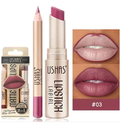 Load image into Gallery viewer, Matte Stain-Free Waterproof Nude Lipstick
