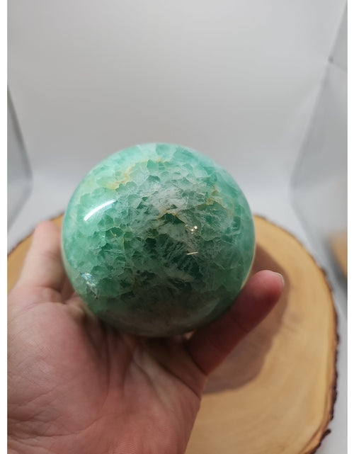 Load image into Gallery viewer, 2.80 Natural Rainbow Fluorite Quartz Crystal Sphere Ball Polished Healing
