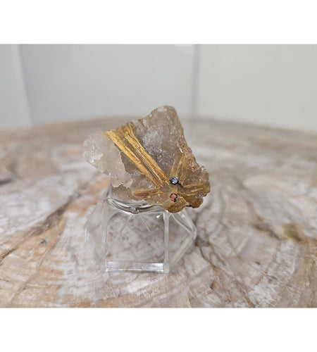 RARE NATURAL Golden Hair Rutilated Quartz Crystal Specimen