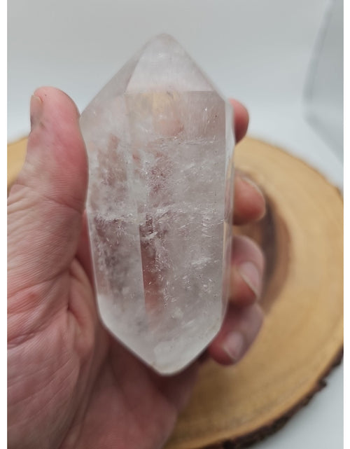 Load image into Gallery viewer, Quartz Crystal Point .49lb With Stand
