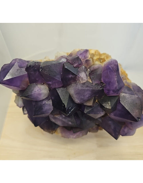 Load image into Gallery viewer, Large Crystal cluster natural amethyst geode quartz 8.2lb Point Crystal
