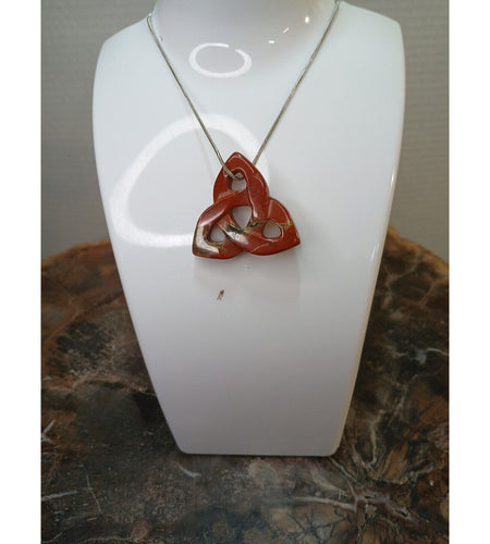 Ocean Jasper Agate Necklace W/925 Silver Chain