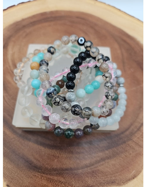 Load image into Gallery viewer, Natural Quartz Crystal Bracelets Lot 7pcs
