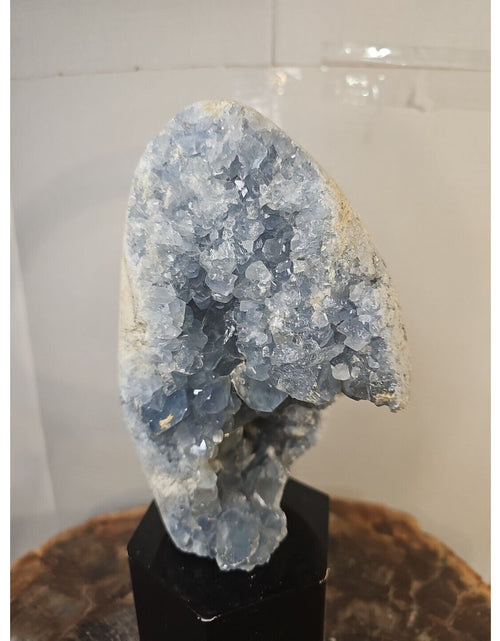 Load image into Gallery viewer, 4.90lbs Natural Baby Blue Celestite Quartz Crystal Geode Cluster Points Brazil
