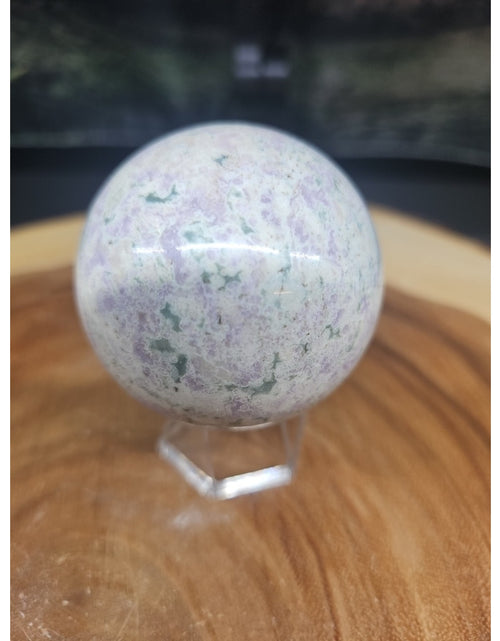 Load image into Gallery viewer, Natural Quartz Crystal Jasper Sphere Ball Polished 63mm &amp;stand
