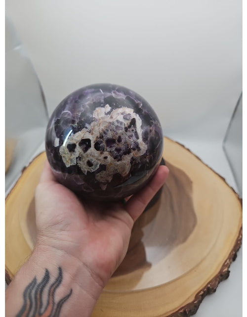 Load image into Gallery viewer, 5.6LB Natural Dream Amethyst Sphere Quartz Crystal Ball
