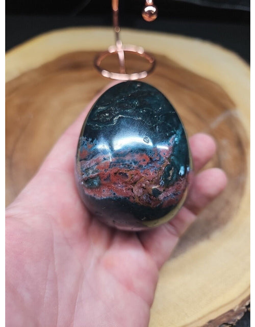 Load image into Gallery viewer, Ocean Jasper Agate Egg 289g W/Stand
