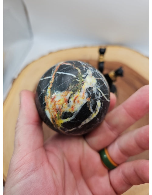 Load image into Gallery viewer, Ocean Jasper Sphere .79lbs W/Stand
