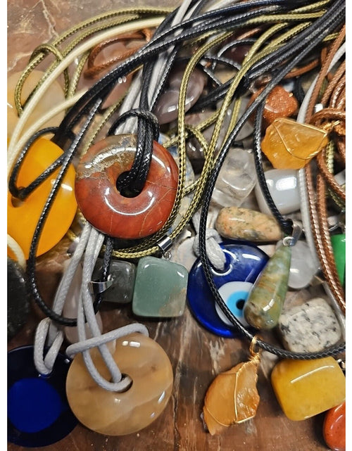 Load image into Gallery viewer, Huge Necklace Lot Wholesale About 50 -60 Pcs Natural Stone Reseller Lot
