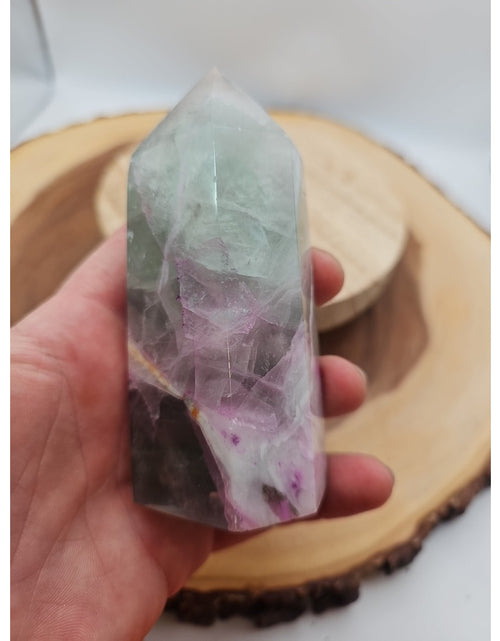Load image into Gallery viewer, Fluorite Crystal Tower .92lbs
