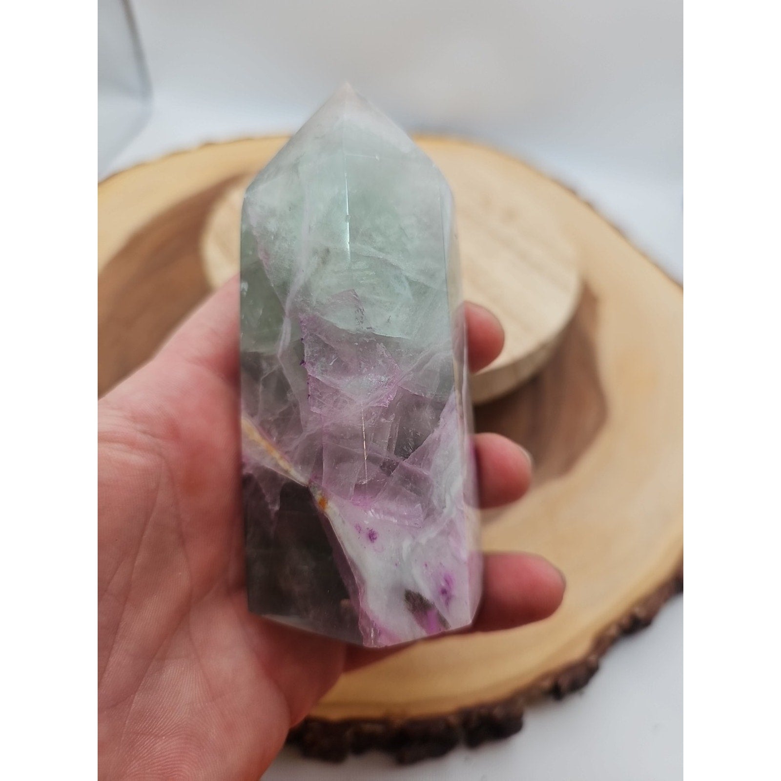 Fluorite Crystal Tower .92lbs
