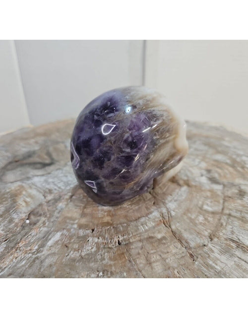 Load image into Gallery viewer, 2.2LB Natural Amethyst Hand carved Skull Quartz Crystal Spiritual Jewel
