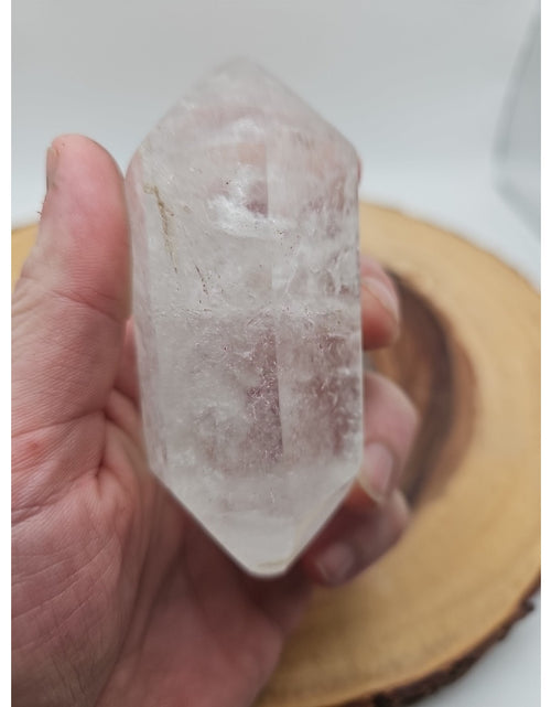 Load image into Gallery viewer, Quartz Crystal Point .49lb With Stand
