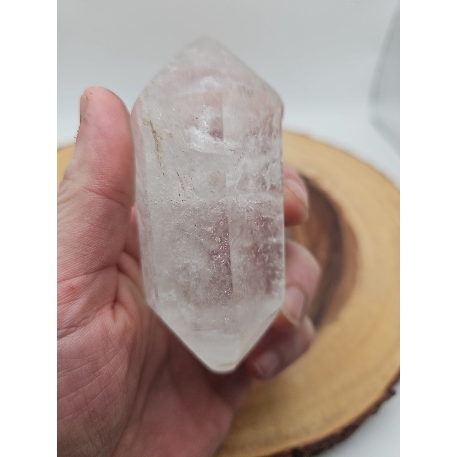 Quartz Crystal Point .49lb With Stand