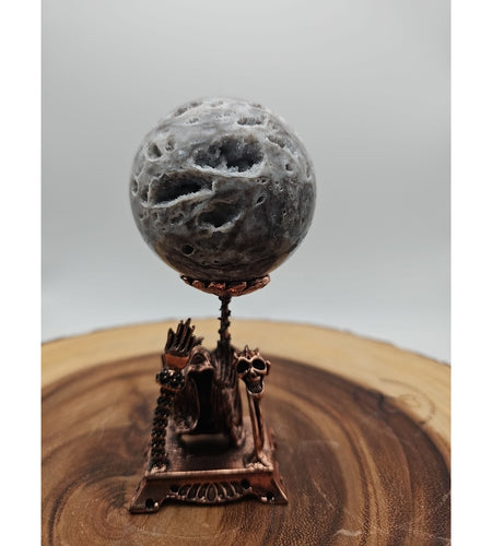 Druzy Ocean Jasper Sphere 62mm With Stand