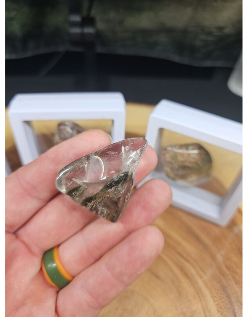 Load image into Gallery viewer, Natural Phantom Ghost Quartz Crystal Stone Tumbled Healing Brazil 1pc W/case
