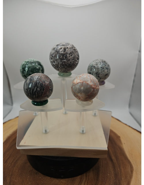 Load image into Gallery viewer, Ocean Jasper Sphere W/stand
